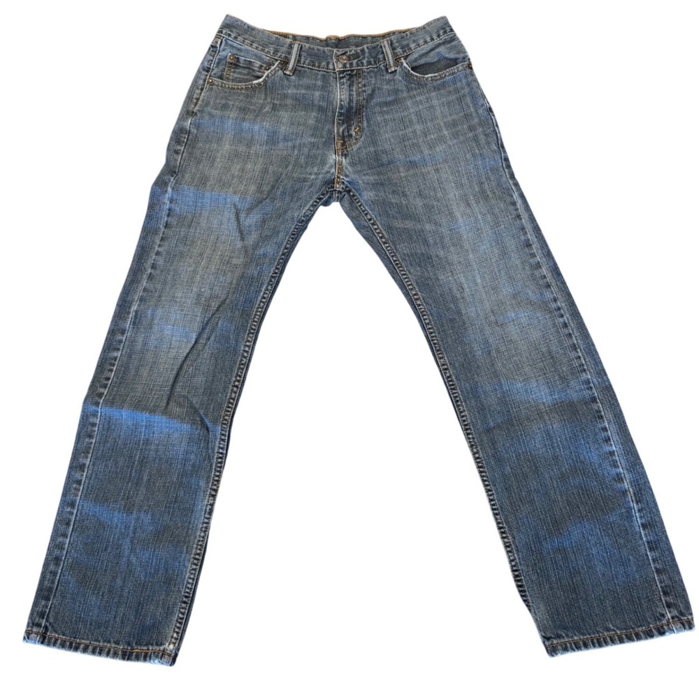 Levis 505 Straight Fit Jeans Mens 30x30 Medium Wash Blue Denim Pants